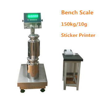 WF4050 150kg/10g Industry STAINLESS STEEL Weighing Scale 40*50CM Bench Scale 220VAC with dispaly