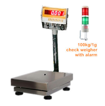 INCW3040-B601 60kg/1g Industry stainless steel digital platform Bench Scale With Alarm RS485 LED/LCD Display 220VAC